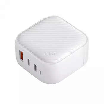 UNIQ Verge Pro 66W GaN USB-C nástenná nabíjačka Cloud White