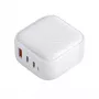 UNIQ Verge Pro 66W GaN USB-C nástenná nabíjačka Cloud White