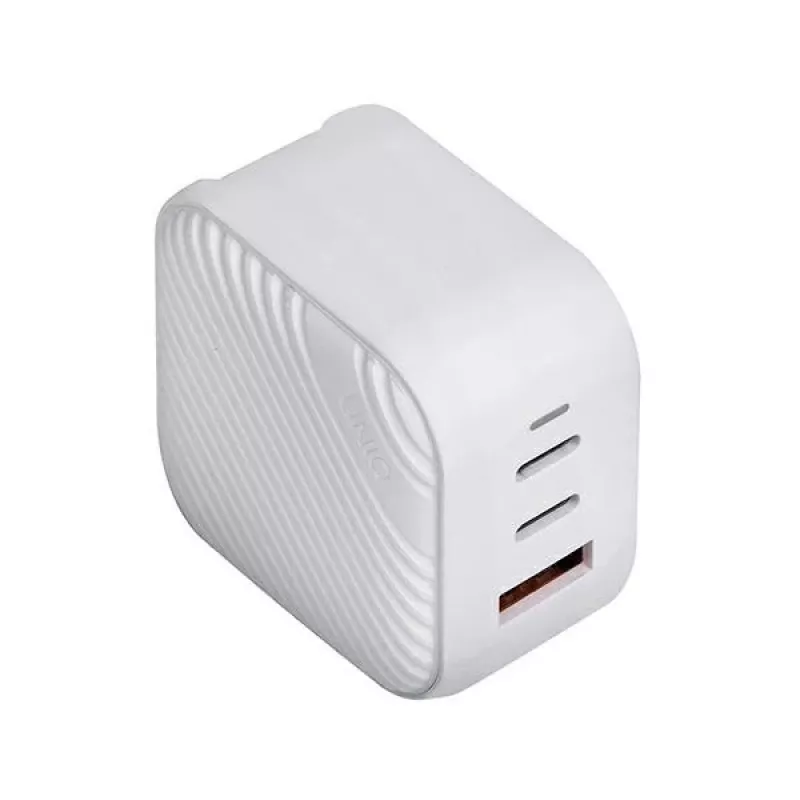 UNIQ Verge Pro 66W GaN USB-C nástenná nabíjačka Cloud White