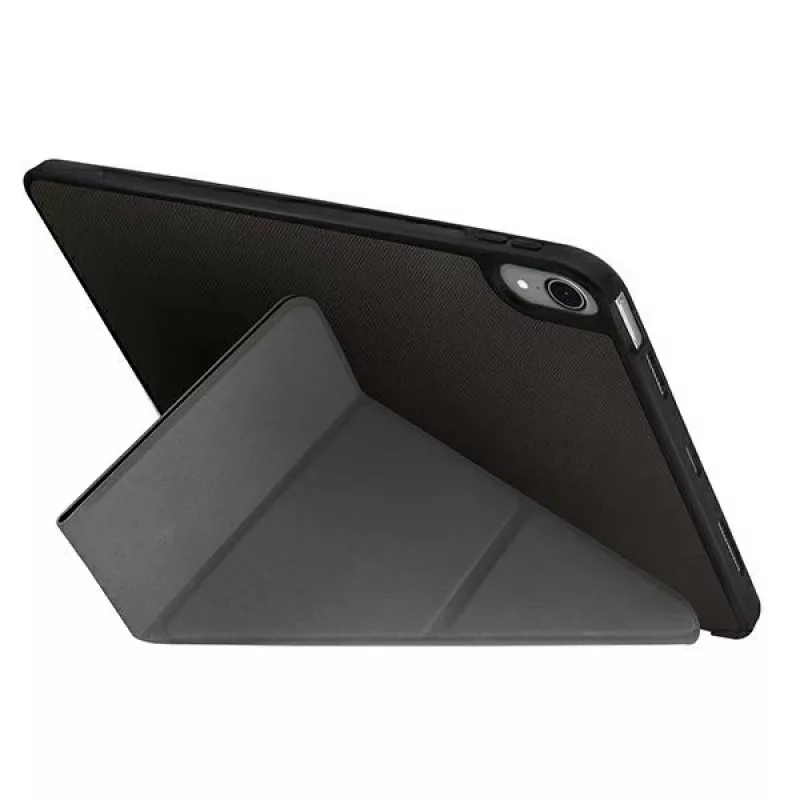 UNIQ Transforma Rigor folio puzdro pre iPad Air 10,9 inch (4./5. generácia) - antracitová sivá s antimikrobiálnou úpravou