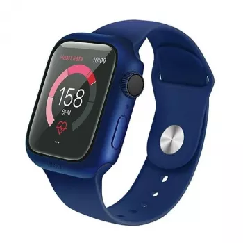UNIQ Nautic ochranné puzdro pre Apple Watch Series 4/5/6/SE/SE3 40 mm modrá