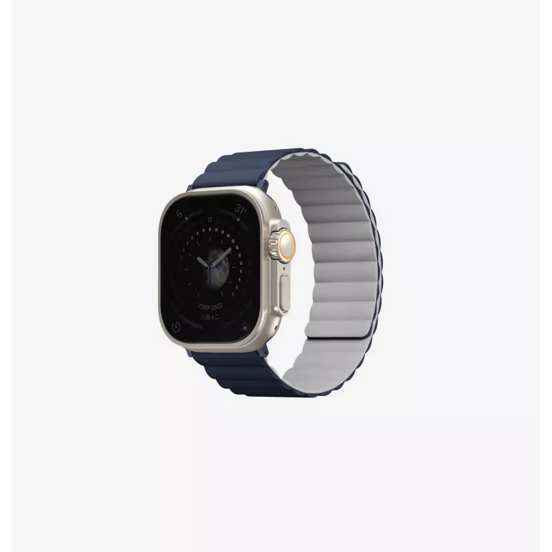 UNIQ Revix obojstranný magnetický remienok na Apple Watch 38/40/41mm Black-Blue