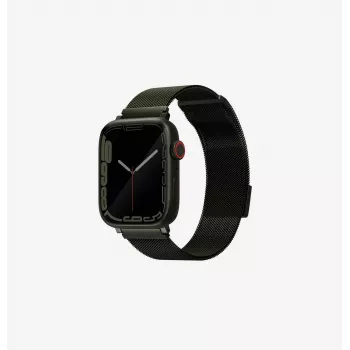 UNIQ Dante remienok na Apple Watch Milanese Loop z ušľachtilej ocele zelený 38/40/41 mm Series 1-9/SE/SE2/SE3