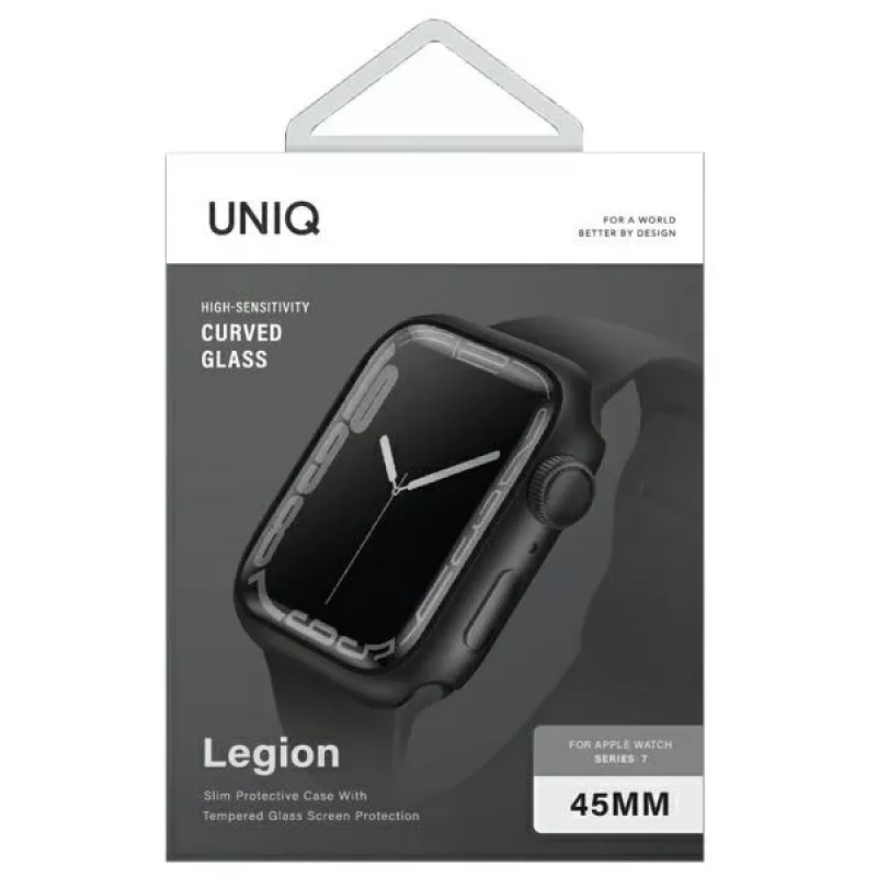 UNIQ Legion puzdro na Apple Watch pre Series 7/8/9 45 mm čierne