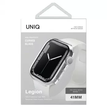 UNIQ Legion puzdro pre Apple Watch Series 7/8/9 41 mm Clear