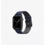 UNIQ Straden kožený hybridný remienok pre Apple Watch 42/44/45/49 mm modrý