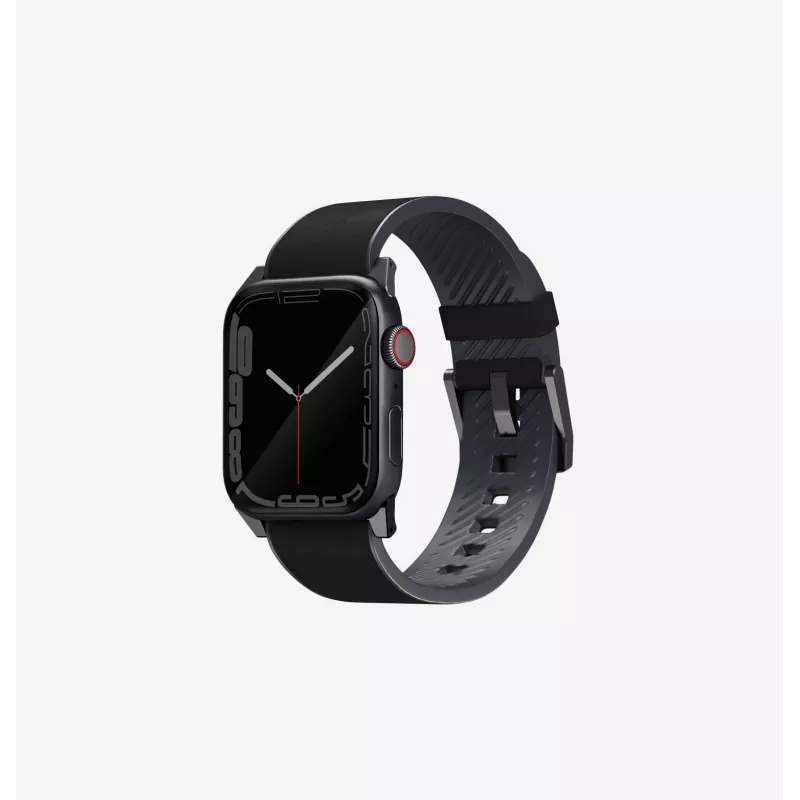 UNIQ Straden kožený hybridný remienok pre Apple Watch 42/44/45/49 mm modrý