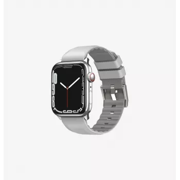 UNIQ Linus Airosoft silikónový remienok pre Apple Watch 38/40/41mm - Chalk Grey