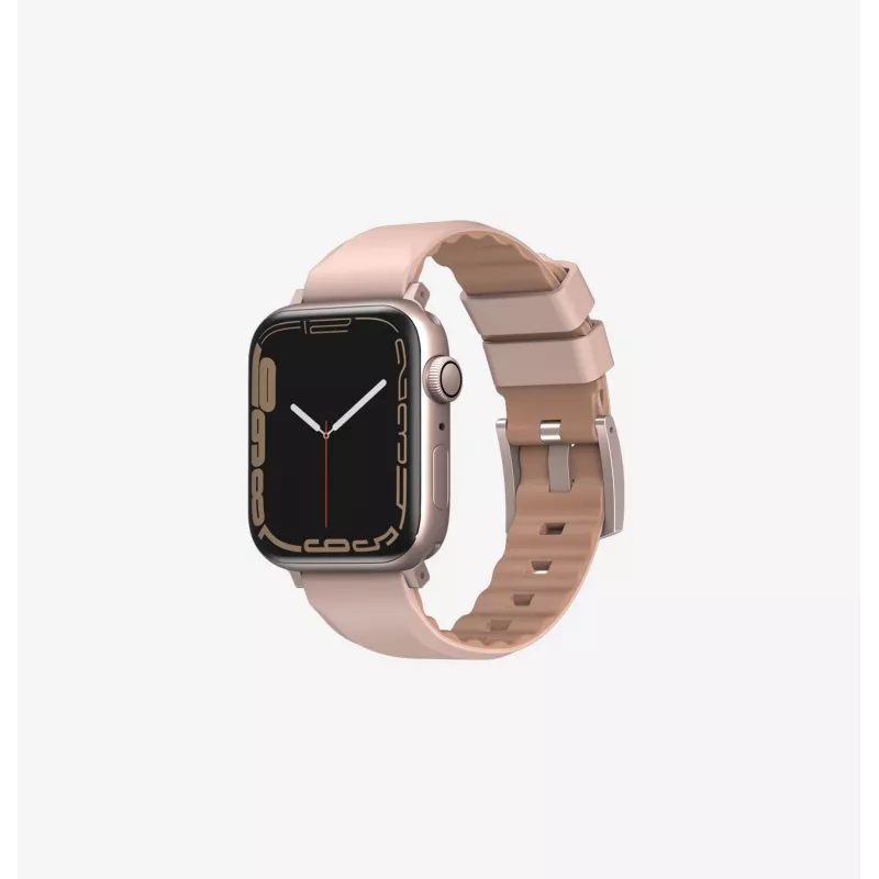 UNIQ Linus Airosoft silikónový remienok pre Apple Watch 38/40/41mm - Chalk Grey