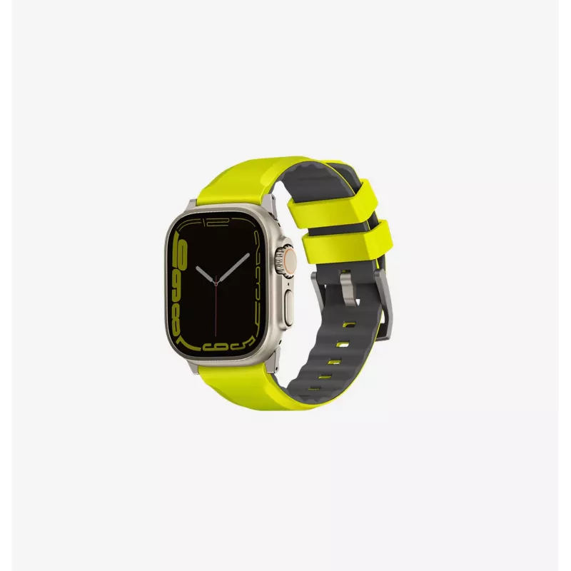 UNIQ Linus remienok na Apple Watch Airosoft silikónový Nautical Blue 42/44/45/49 mm