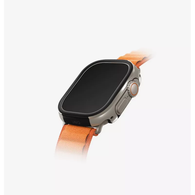 UNIQ Valencia ochranné puzdro pre Apple Watch Ultra / Ultra 2 / Ultra 3 49 mm, Midnight Black