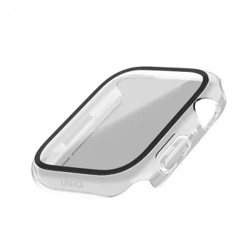 UNIQ Nautic puzdro pre Apple Watch Series 7/8/9 41 mm Clear/Dove
