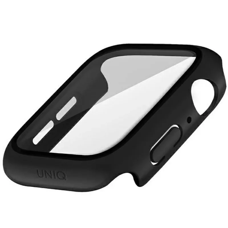 UNIQ Nautic ochranné puzdro pre Apple Watch Series 7/8/9 45 mm - čierne