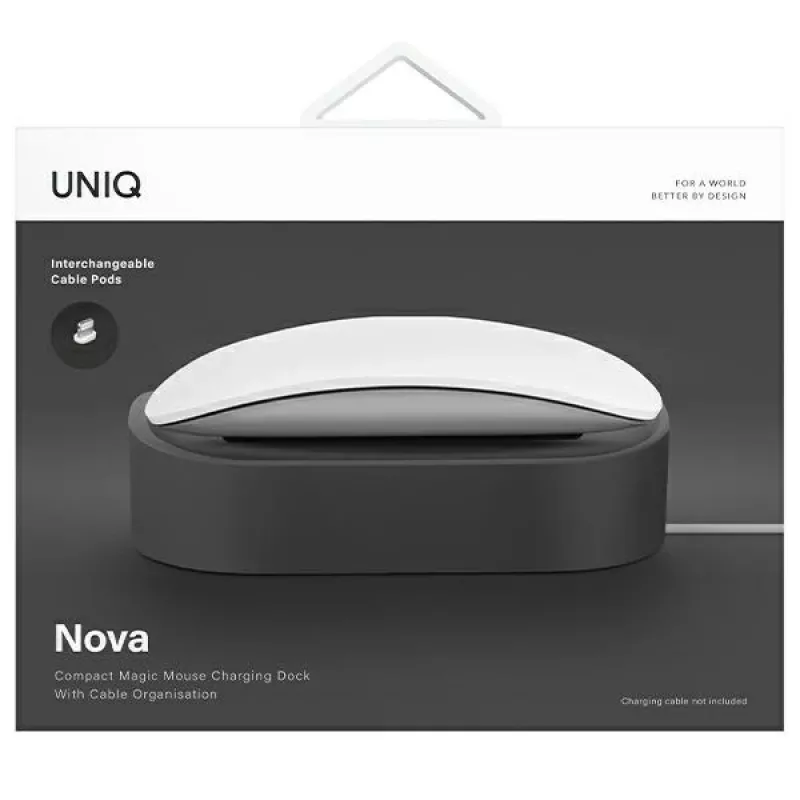UNIQ Nova nabíjacia dokovacia stanica pre Magic Mouse - tmavosivá