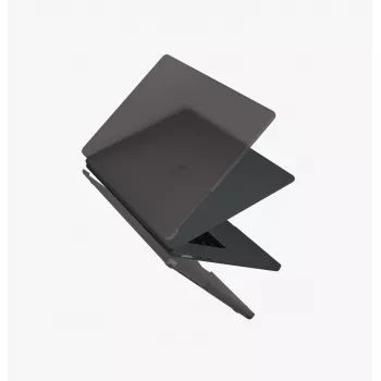 UNIQ Claro pevné puzdro pre MacBook Air 15 M2/M3/M4/M5 (2023-2026) - Smoke Matte Grey