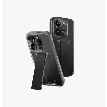 UNIQ Heldro Mount with Stand puzdro pre iPhone 15 Pro 6,1 palca - Vapour Smoke