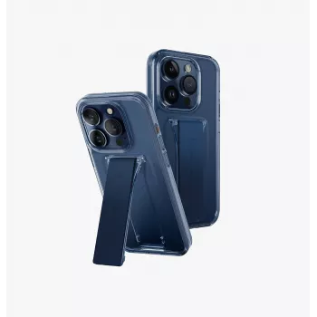 UNIQ Heldro Mount with Stand puzdro pre Apple iPhone 15 Pro 6,1 palca Ultramarine Deep Blue