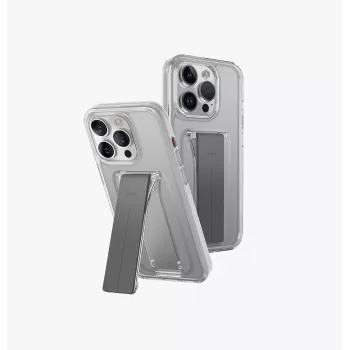 UNIQ Heldro Mount with Stand puzdro pre iPhone 15 Pro Max 6,7 palca Lucent Clear