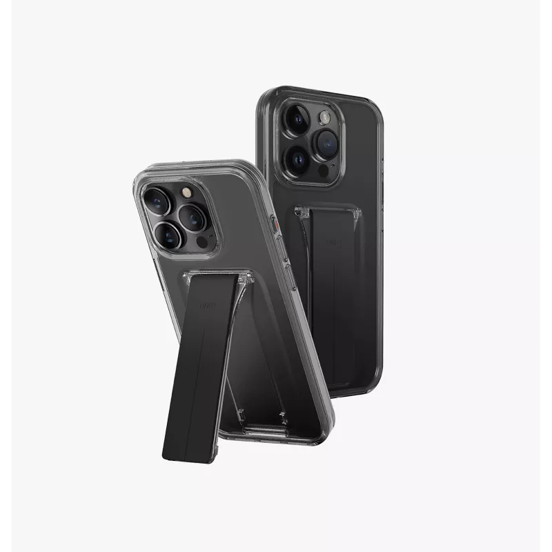UNIQ Heldro Mount with Stand puzdro pre iPhone 15 Pro Max 6,7 palca Lucent Clear