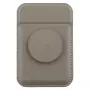 UNIQ Flixa magnetická peňaženka na karty so stojanom Flint Grey MagSafe
