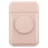 UNIQ Flixa magnetická peňaženka na karty so stojanom Blush Pink MagSafe
