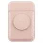 UNIQ Flixa magnetická peňaženka na karty so stojanom Blush Pink MagSafe