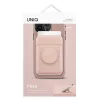 UNIQ Flixa magnetická peňaženka na karty so stojanom Blush Pink MagSafe