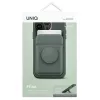 UNIQ Flixa magnetická peňaženka na karty so stojanom Lichen Green MagSafe