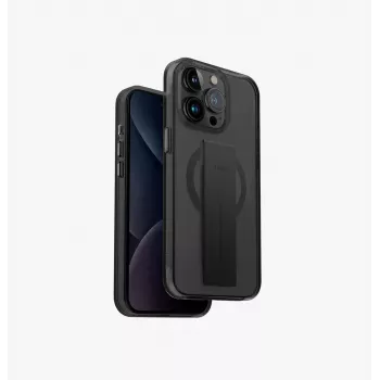 UNIQ Heldro Mag iPhone 15 Pro 6,1 palca MagClick nabíjacie puzdro čierna/Vapour Smoke