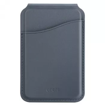 UNIQ Coehl Esme magnetická peňaženka so zrkadlom a stojanom pre Apple iPhone 15 Pro Max, Sapphire Blue