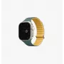 UNIQ Revix Evo obojstranný magnetický silikónový remienok pre Apple Watch Series 1/2/3/4/5/6/7/8/9/SE/SE2/SE3/Ultra/Ultra2/Ultra3 42/44/45/49mm Viridian Green / Burnt Yellow