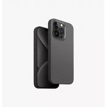 UNIQ Lyden DS MagClick nabíjacie puzdro pre iPhone 15 Pro Max 6,7 palca, antracitová čierna
