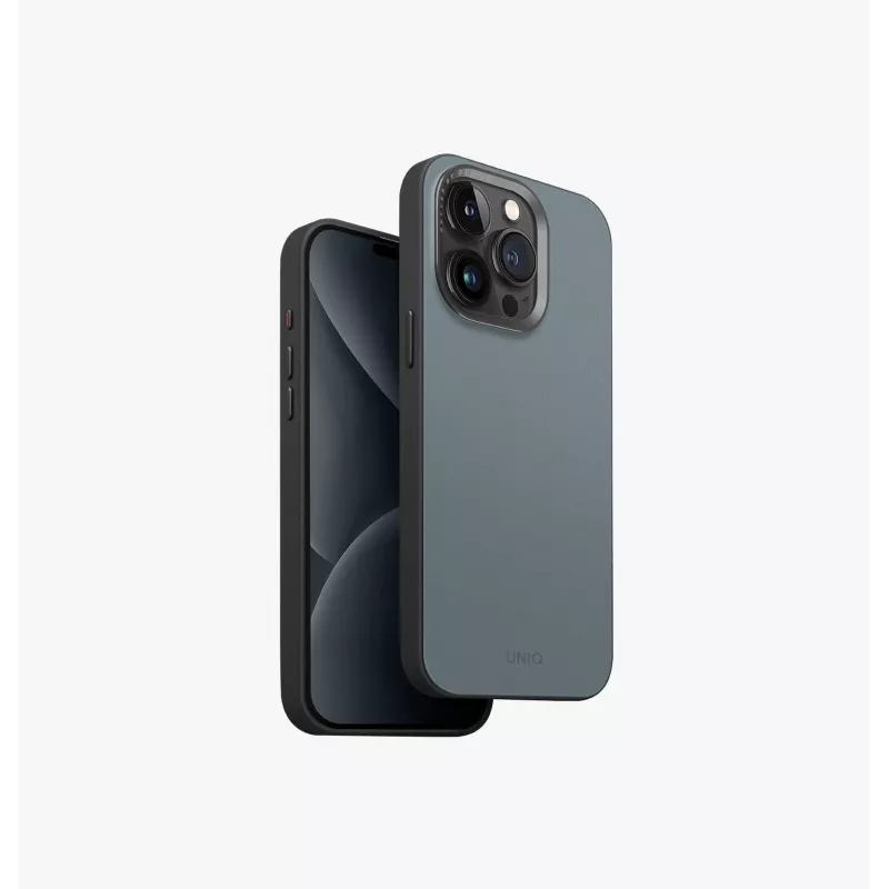 UNIQ Lyden DS MagClick nabíjacie puzdro pre iPhone 15 Pro Max 6,7 palca, antracitová čierna