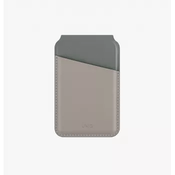 UNIQ Lyden DS magnetická peňaženka s RFID a stojanom na telefón Ivory/Lichen Green