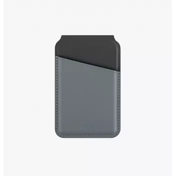 UNIQ Lyden DS magnetická peňaženka RFID stojan na telefón Canary Yellow / Flint Grey