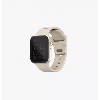 UNIQ Stride remienok na Apple Watch Series 1/2/3/4/5/6/7/8/9/SE/SE2/SE3 38/40/41mm FKM gumený remienok Khaki/Pale Khaki