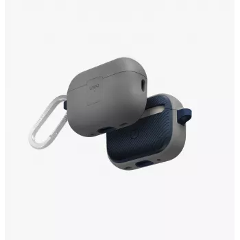 UNIQ Clyde Lock puzdro pre AirPods Pro 2 (2022/2023) - Kreidegrau / Marineblau