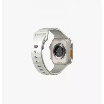 UNIQ Stride SE remienok na Apple Watch 49/46/45/44mm FKM guma Lume Midnight Green