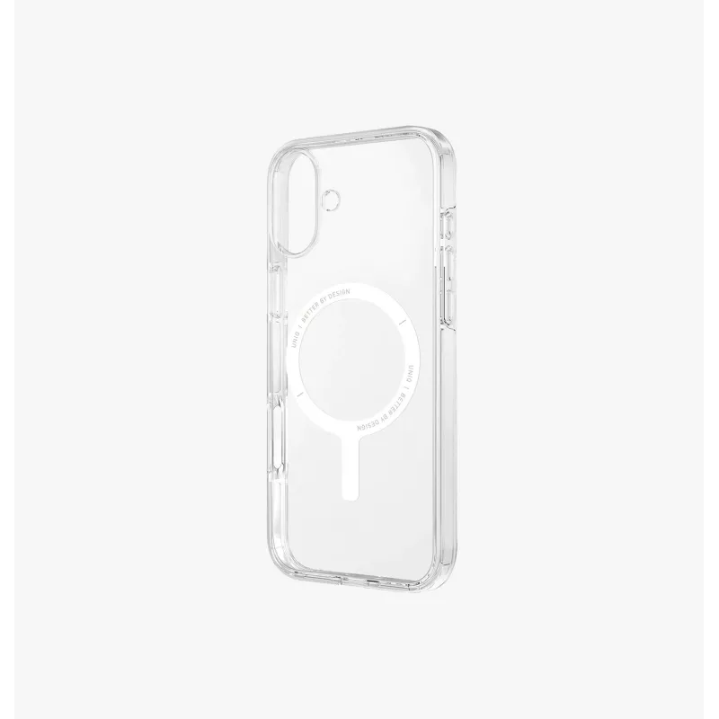 UNIQ Clario puzdro pre Apple iPhone 16 6,1 palcov MagClick Charging Lucent Clear