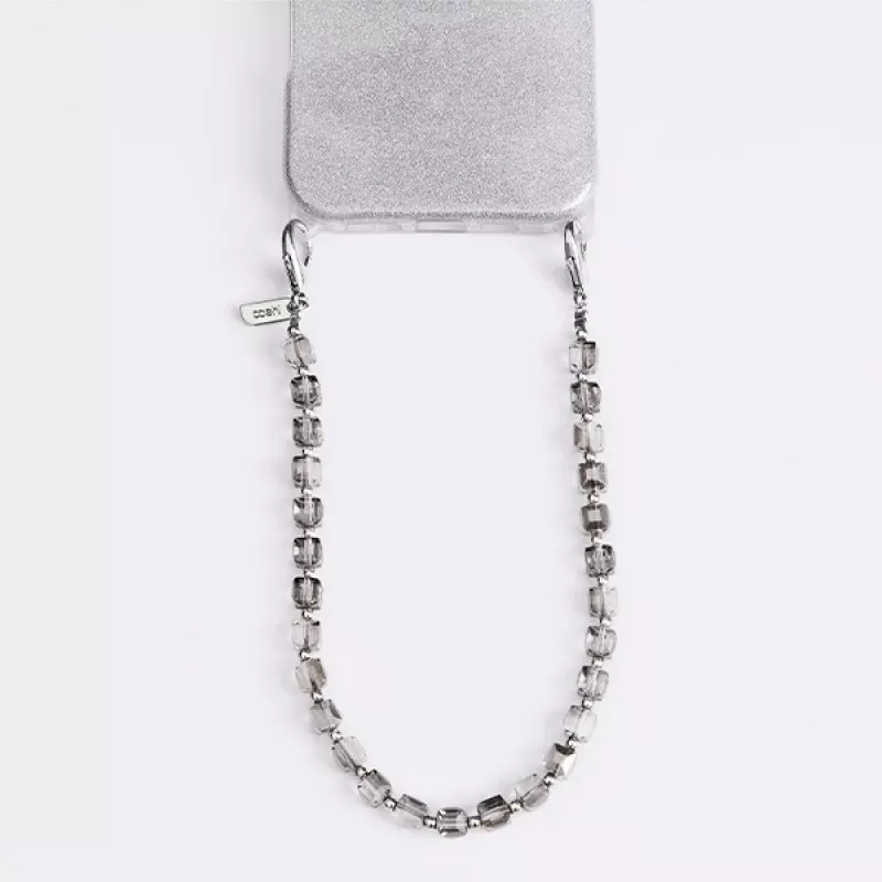 UNIQ Coehl Candy Gem popruh na zápästie Silver Sparkling - univerzálny popruh na telefón