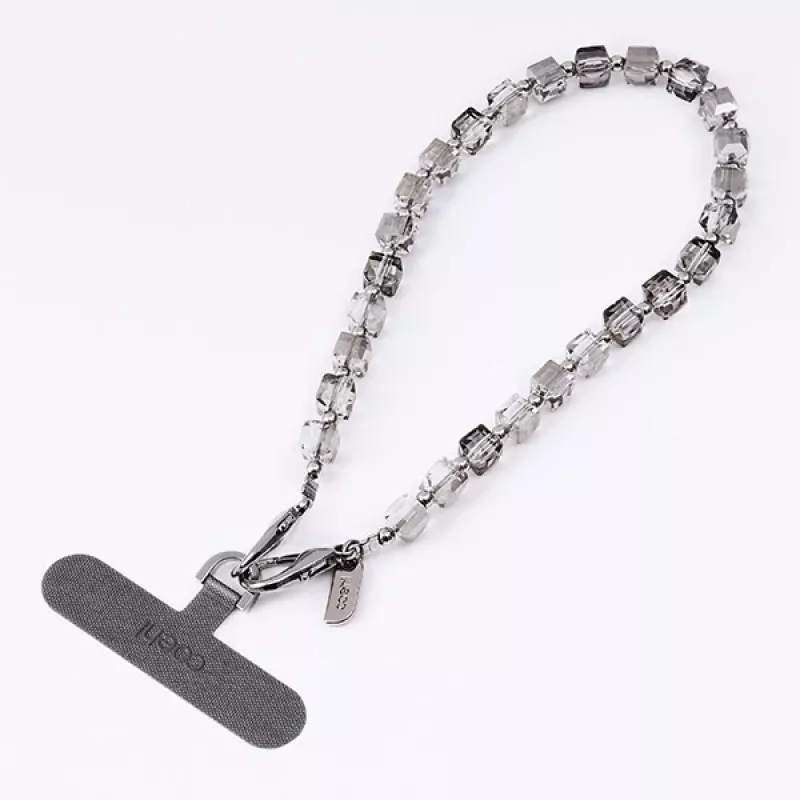 UNIQ Coehl Candy Gem popruh na zápästie Silver Sparkling - univerzálny popruh na telefón