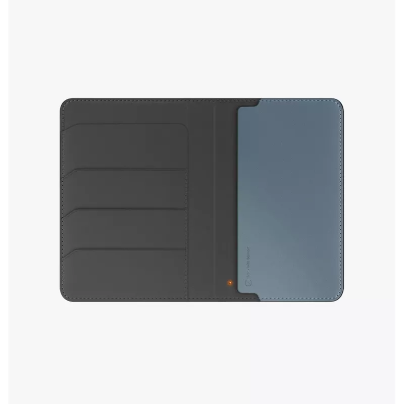 UNIQ Belmont držiak na pas s Apple Find My a RFID blokovaním, sivomodrá