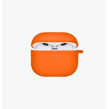 UNIQ Nexo puzdro pre AirPods 4 s háčikmi na uši, silikón, pacifická modrá