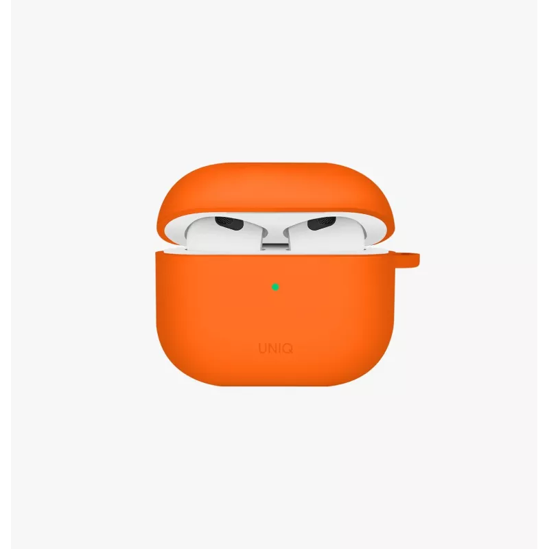 UNIQ Nexo puzdro pre AirPods 4 s háčikmi na uši, silikón, pacifická modrá