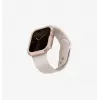 UNIQ Valencia Apple Watch Series 46mm bumper puzdro, Titanium Silver