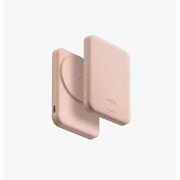 UNIQ Lyden Lexa magnetická power banka 5000mAh PD USB-C MagSafe ružová