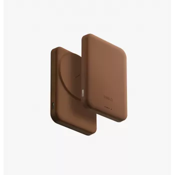 UNIQ Lyden Lexa magnetická power banka 5000mAh PD USB-C MagSafe karamelová