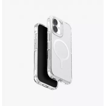 UNIQ LifePro Xtreme MagClick nabíjacie puzdro pre iPhone 17, Clear Glitter