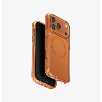 UNIQ Combat puzdro pre iPhone 17 Pro Max, MagClick nabíjanie, oranžová