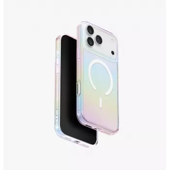UNIQ Iridescia puzdro pre Apple iPhone 17 Pro Max, MagClick nabíjanie, Pink Prism